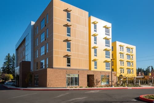 Building exterior at 459 Rock Apartments